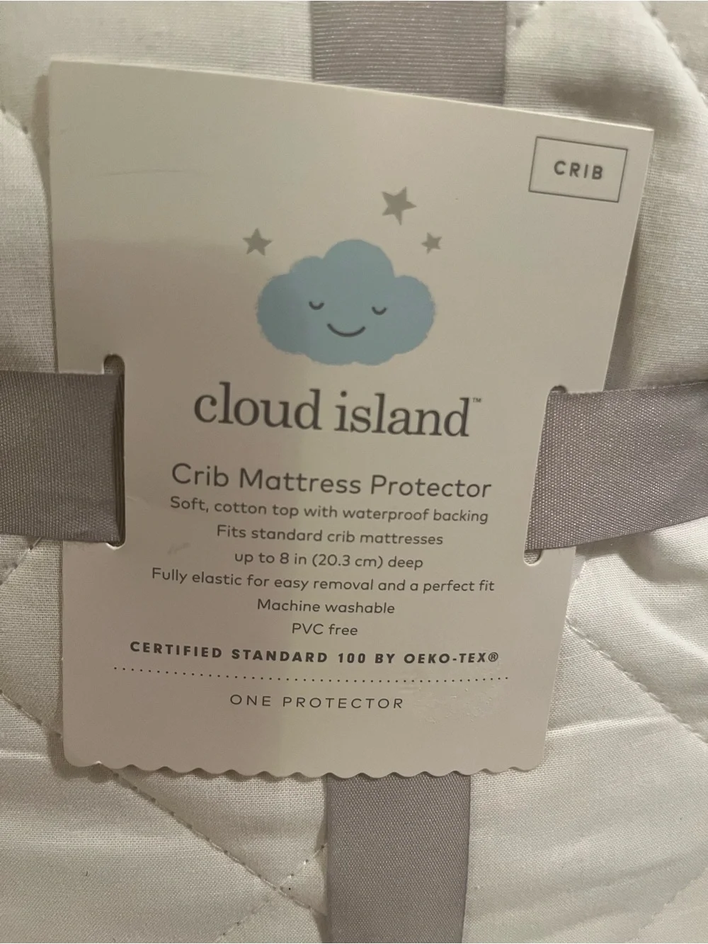 Brand New Cloud Island Baby Infant Crib Mattress Protector Waterproof
